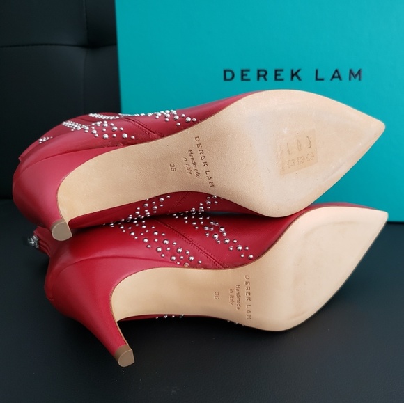 (NEW) DEREK LAM Isla Boots - Red - Picture 4 of 4